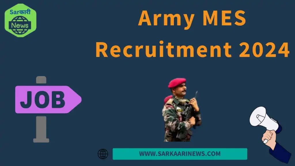 Army MES Recruitment 2024